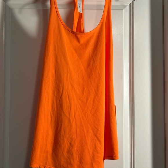 Lululemon Tech Mesh Singlet-Pizzaz Orange Tank Top - Picture 2 of 3